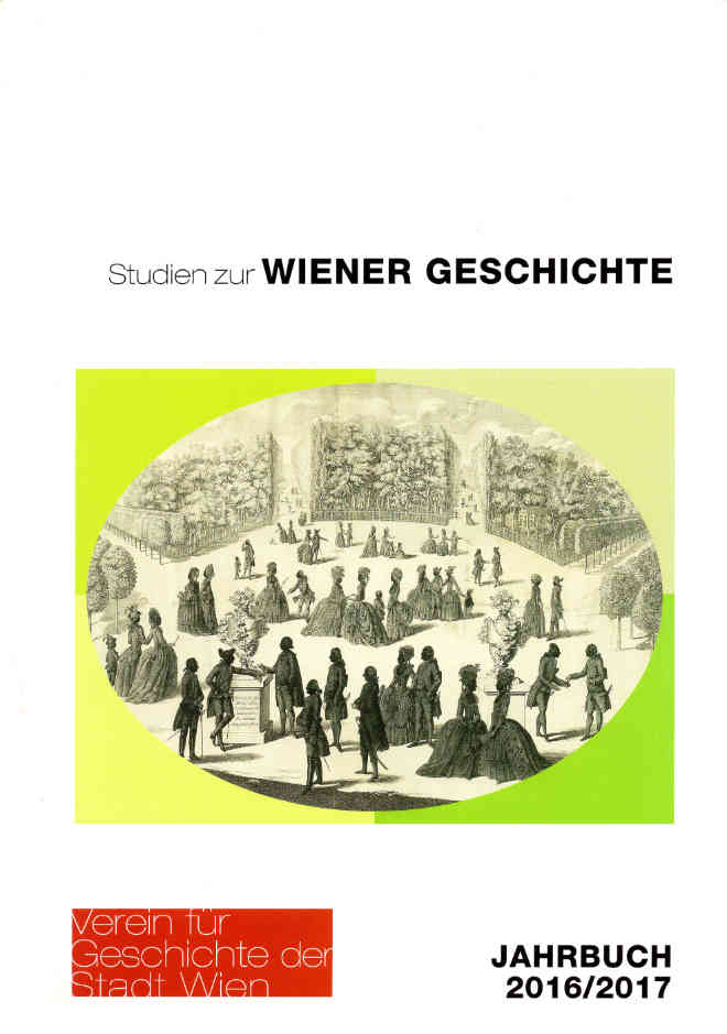Titelseite der Studien zur Wiener Geschichte Ausgabe 2016/17