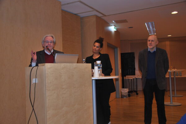 Univ.-Prof. Dr. Walter Sauer, Mag.a Vanessa Spanbauer, Univ.-Doz. Dr. Andreas Weigl (Foto: Alfred Paleczny)